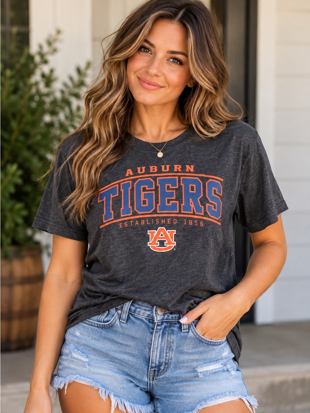 NCAA Auburn Tigers Established 1856 Graphic T-Shirt - Large
